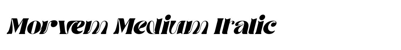 Morvem Medium Italic